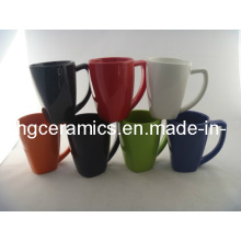 Tasse de fond carré de 11 oz, tasse en céramique